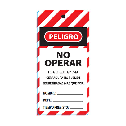 Tarjeta Steelpro No Operar Lock Out (25 U) Default Title