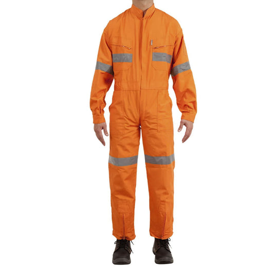 Overol Alaska Canvas Mt con Cinta Naranjo Talla XL