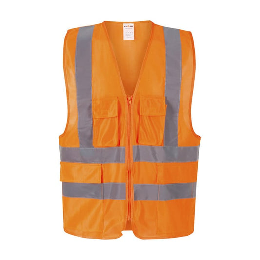 Chaleco Kumen Reflectante Supervisor Naranjo Fluor Talla XL
