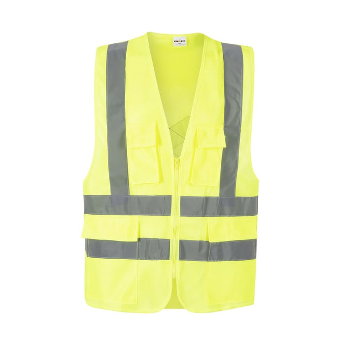 Chaleco Exoset Reflectante Supervisor Amarillo Fluor Talla XL