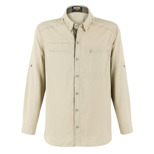 Camisa Kumen Lodge Beige Talla XL