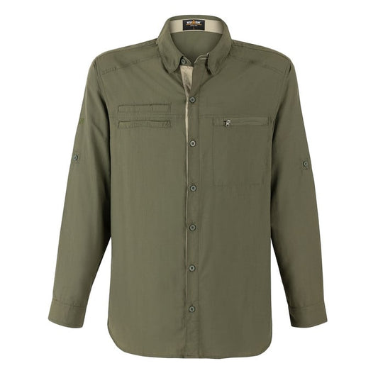 Camisa Exoset Lodge Verde Oliva Talla XL