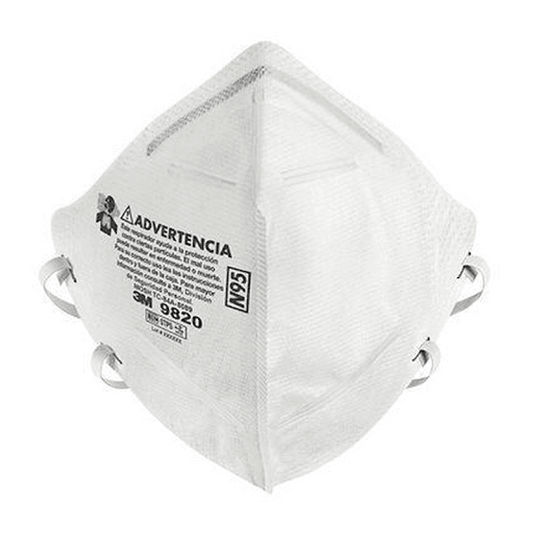 Respirador de Seguridad 3M Plegable N95 9820 (100 U) Default Title