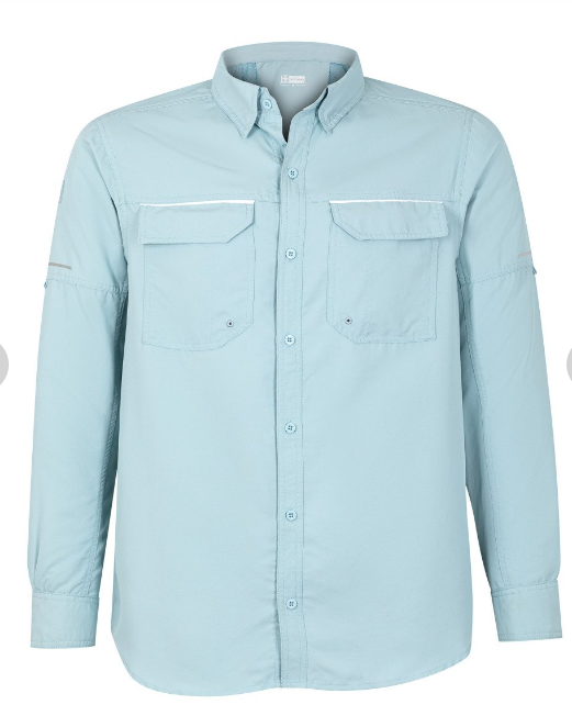 Camisa Texora Outwork Jubae Ripstop Manga Larga Celeste Talla XL