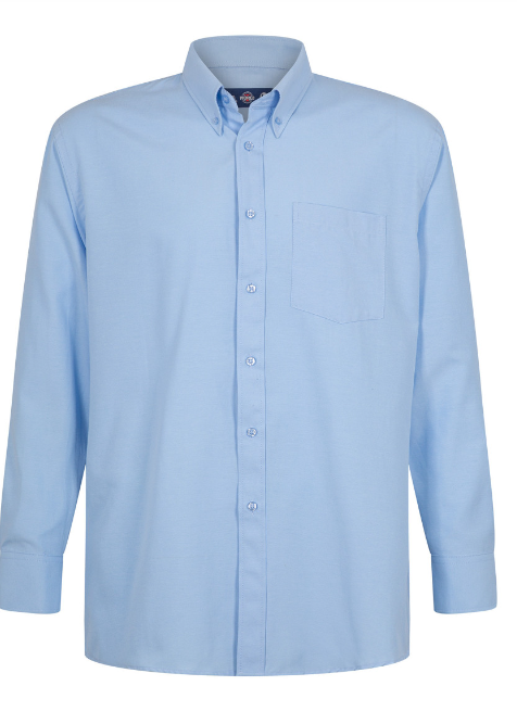 Camisa Texora Oxford Classic Manga Larga Celeste Talla XL