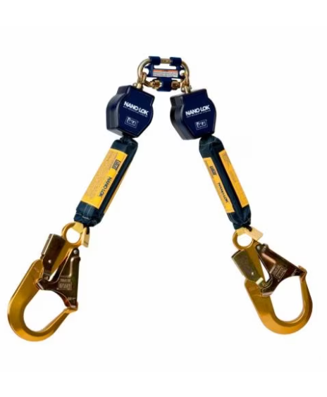 Conector de Seguridad 3M Retractil doble brazo gancho de aluminio Nano-Lok Default Title