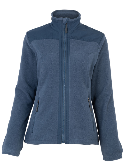 Micropolar Texora Tela Plana Manga Larga Mujer Azul