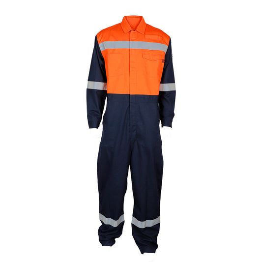 Overol Ignífugo FRARC Leben CAT-2 Varón Azul-Naranjo Talla XL