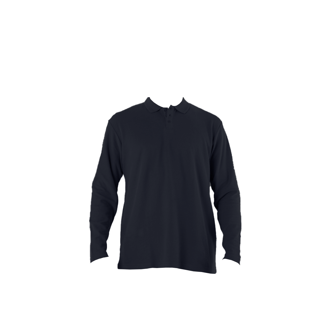 Polera Black Wolf Pique Manga Larga Bw Negro Talla XL