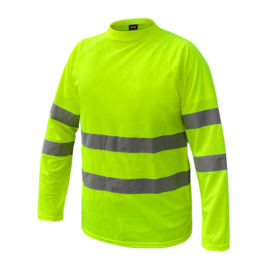 Polera Legend Cooldry Manga Larga Amarillo Fluor Talla XL