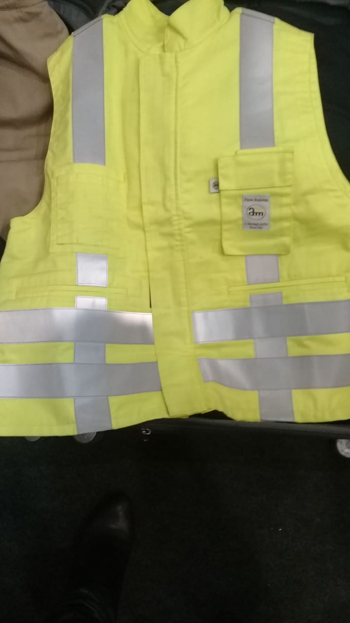 Chaleco Geo de seguridad Marshall Moffat Ignifugo Cuello Mau Talla XL