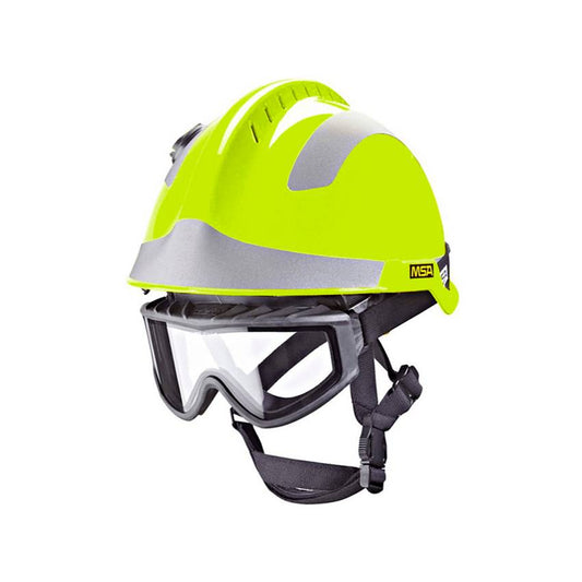 Casco de seguridad MSA Bombero Amarillo Fluor Default Title