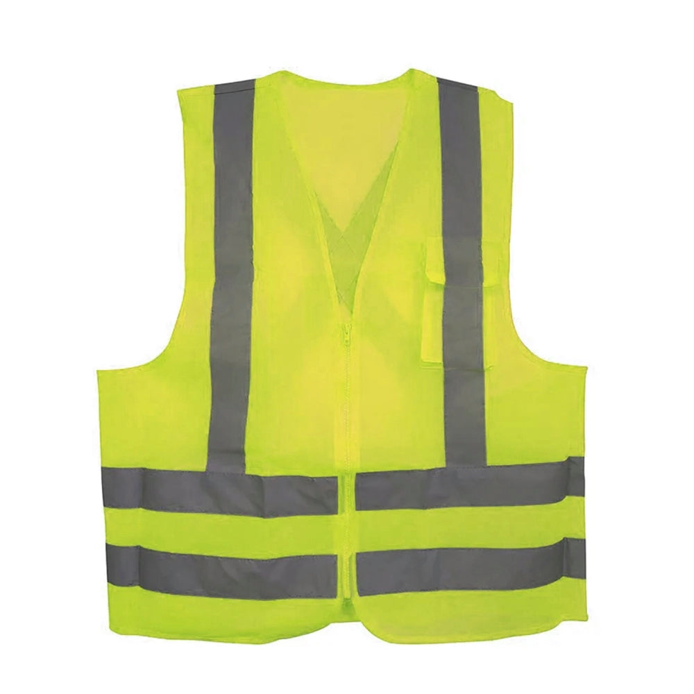 Chaleco de alta visibilidad simple sin bolsillos Amarillo Talla XL