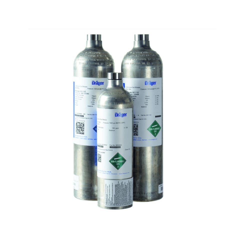 Cilindro de Calibracion Drager 58 lts 10Ppm Hcn Default Title