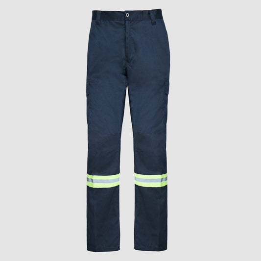 Pantalon Jayson Cargo Gabardina Reflectante Azul Talla XL