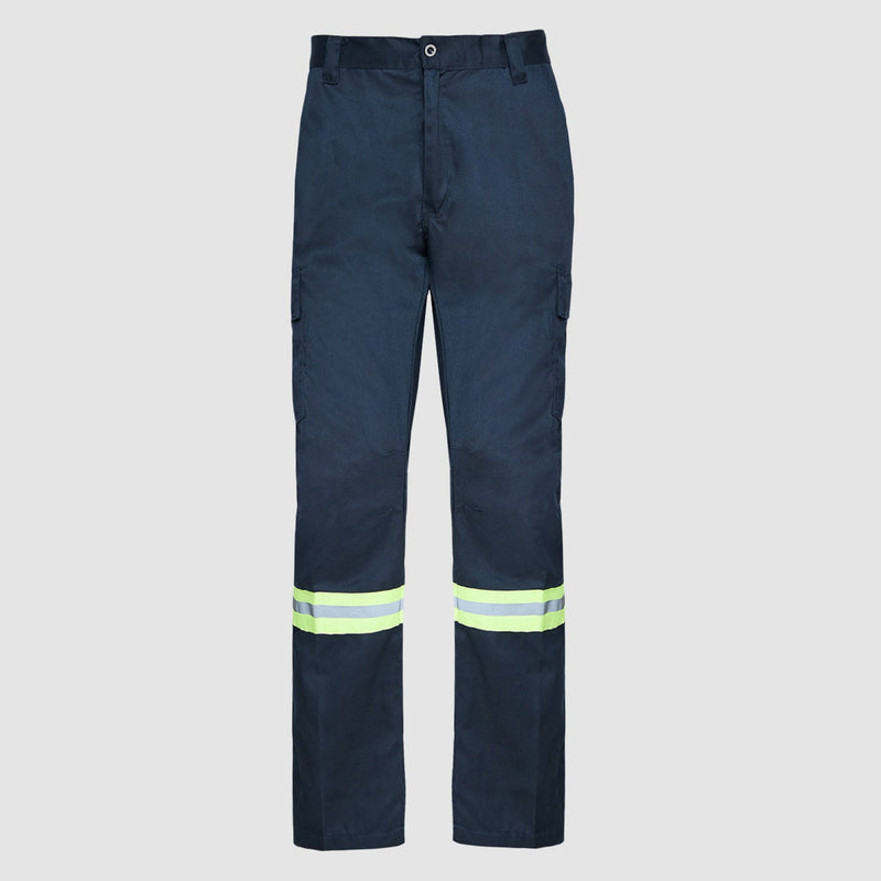 Pantalon Jayson Cargo Gabardina Reflectante Azul Talla XL