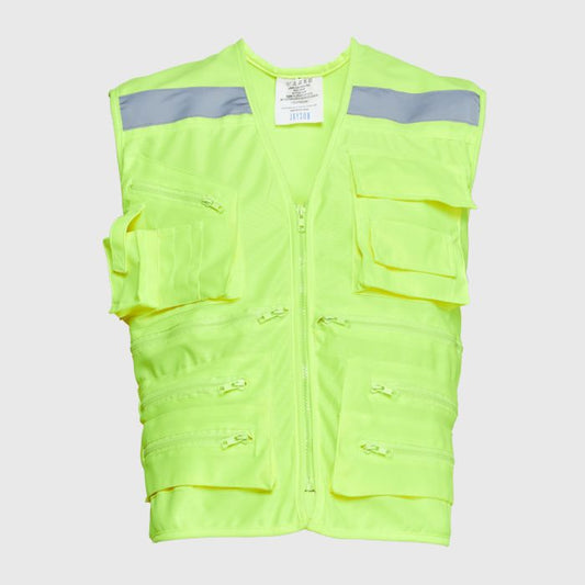 Chaleco Geo de Seguridad Jayson Alta Visibilidad Amarillo Fluor Talla XL