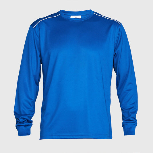 Polera Jayson Dry Fit Manga Larga Azul Rey Talla XL