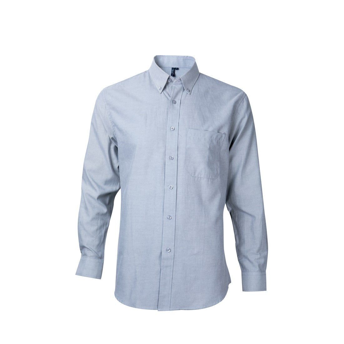 Camisa Jayson Oxford Manga Larga Bolsillo Pegado Gris Talla XL