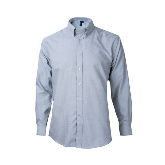 Camisa Jayson Oxford Manga Larga Gris Talla XL