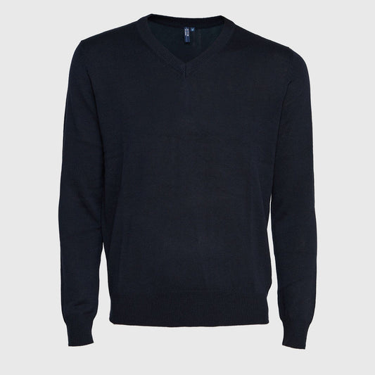 Sweater Jayson Cuello V Manga Larga Azul Marino Talla XL