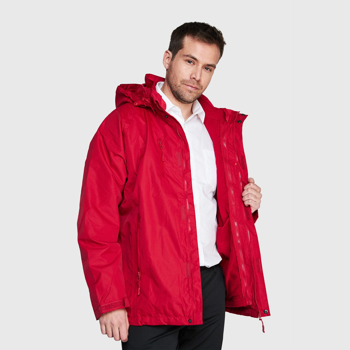 Parka 3 En 1 Jayson Tecnica Corcovado Roja Talla XL