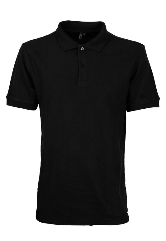 Polera Jayson Pique Manga Corta 8020 Negra Talla XL
