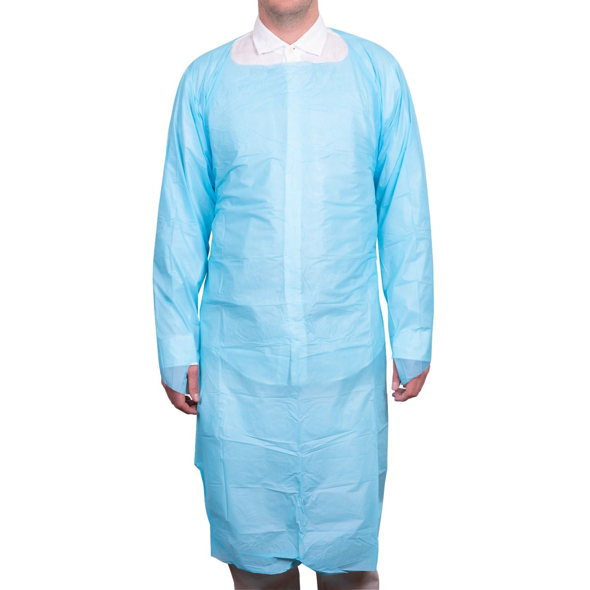 Pechera Cranberry Desechable con Mangas Y Ojal Azul Default Title