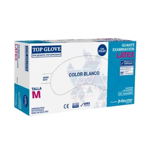 Guante de Seguridad Top Glove Ex.Latex LP Blanco Top Glove (100 U) Default Title